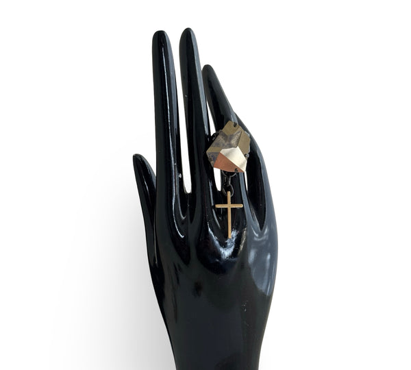 METALLIC BRONZE RING - SS26JU