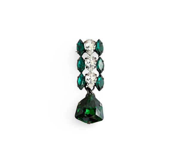 EMERALD TRILLIANT MEDAL BROOCH - SS26JU