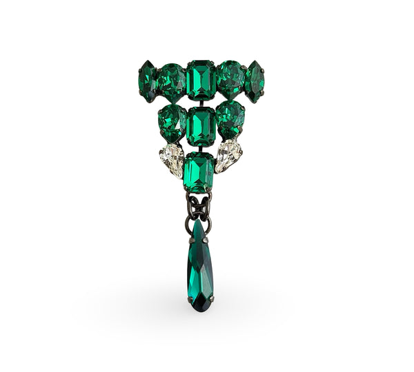 EMERALD OZ MEDAL BROOCH - SS26JU