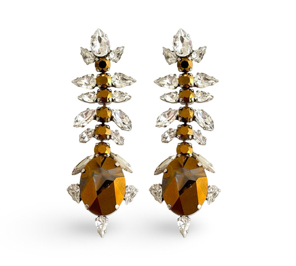 BRONZE SIREN DROP EARRINGS - SS26JU