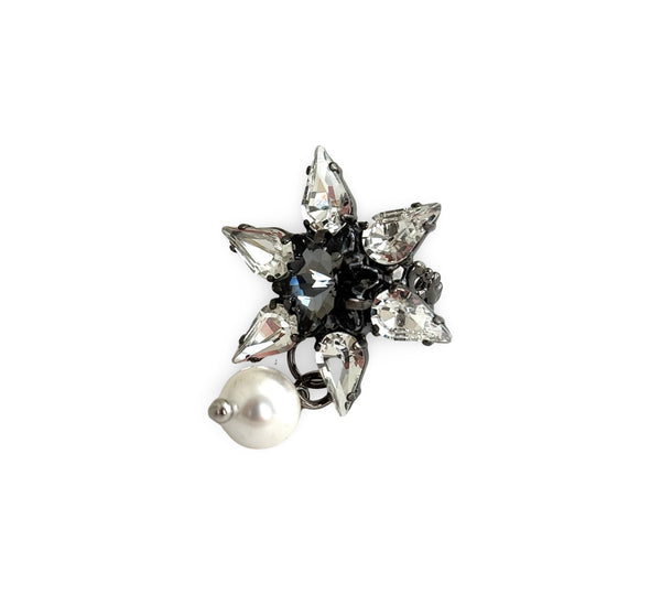 STAR & PEARL MEDIUM RING - SS26JU