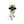 Load image into Gallery viewer, EMERALD &amp; PEARL LARGE BROOCH - SS26JU
