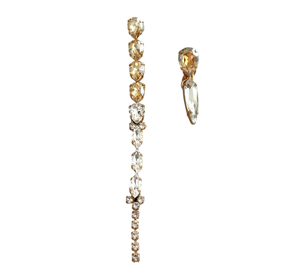 CRYSTAL MIA GOLD DROPS - SS26JU
