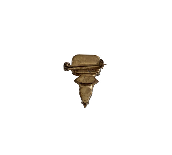CHAMPAGNE SILK MINI BROOCH - SS26JU