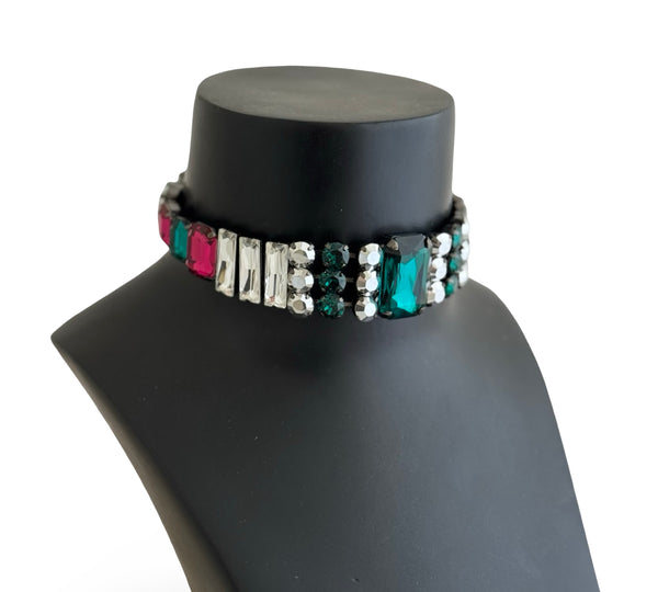 The Baroque Muse Emerald Choker - SS26B
