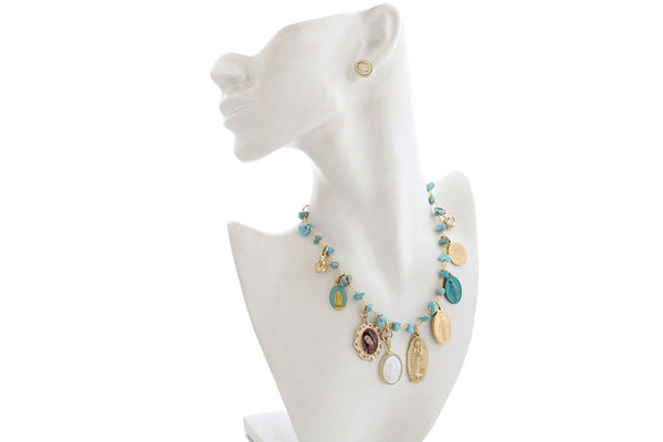 GYPSY MADONNA TURQUOISE NECKLACE