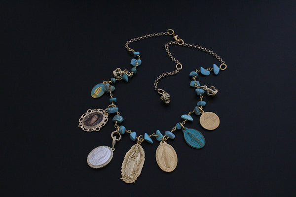 GYPSY MADONNA TURQUOISE NECKLACE