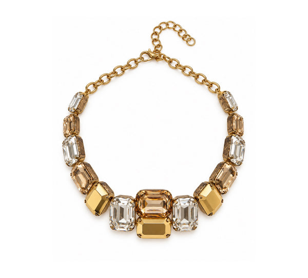 CRYSTAL REINE GOLD CHOKER - SS26OC