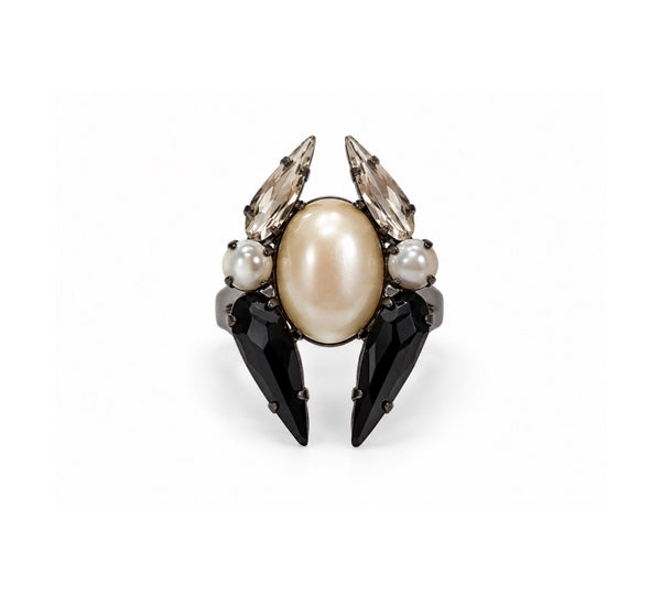 COCO CRYSTAL JET RING - SS26OC