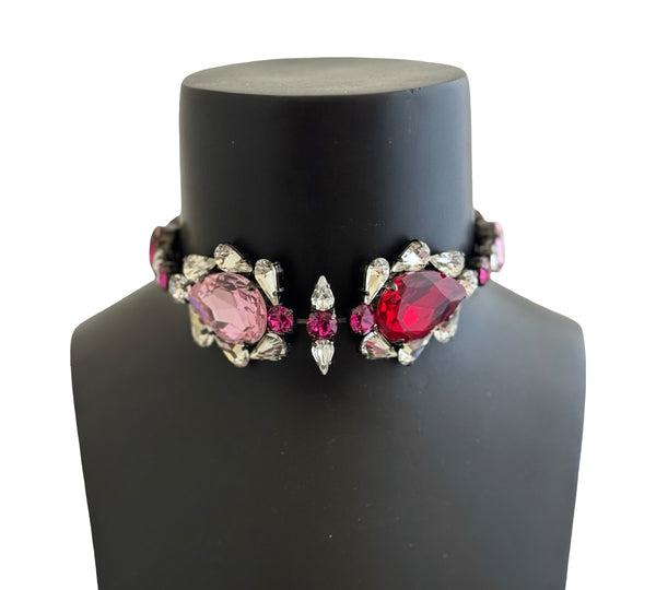 DYNASTY SATINE DOJA CRYSTAL CHOKER