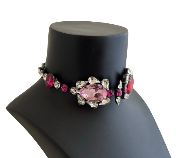 DYNASTY SATINE DOJA CRYSTAL CHOKER