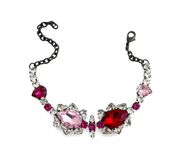 DYNASTY SATINE DOJA CRYSTAL CHOKER