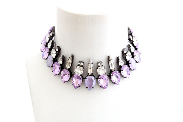 MUSE DYNASTY ELIZA CRYSTAL CHOKER