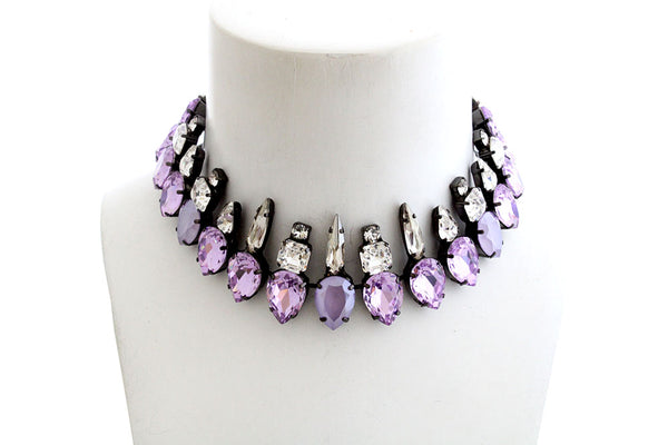 MUSE DYNASTY ELIZA CRYSTAL CHOKER