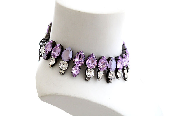 MUSE DYNASTY ELIZA CRYSTAL CHOKER