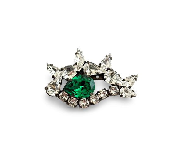 BROOCH DYNASTY SIREN EMERALD EYE PIN