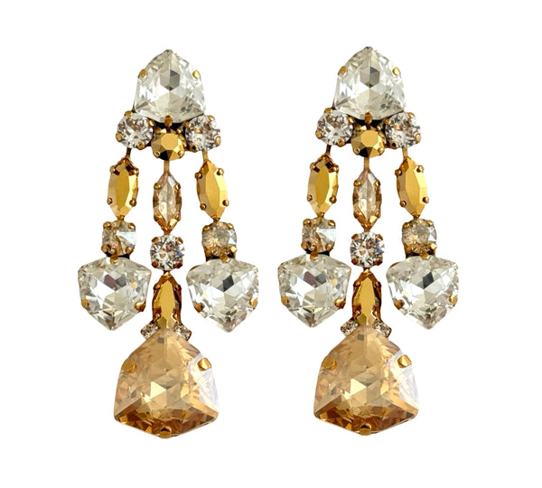 AURUM DYNASTY IMPERIAL TRIPLE DROP EARRINGS