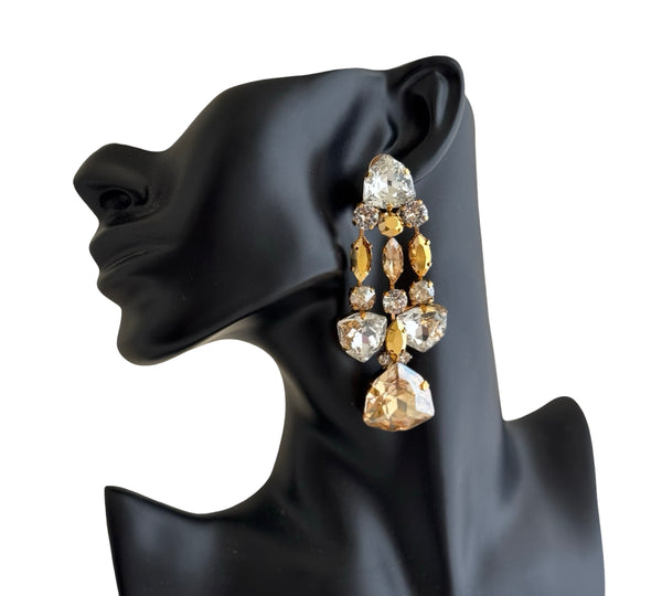 AURUM DYNASTY IMPERIAL TRIPLE DROP EARRINGS