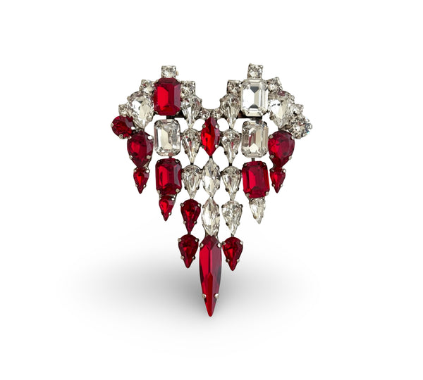 MUSE SACRED CRYSTAL HEART WITH RUBY DRIP