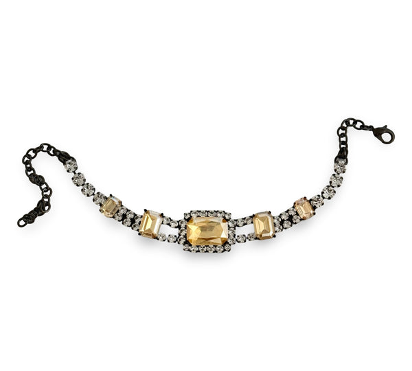 Dynasty Anne Champagne Crystal Choker