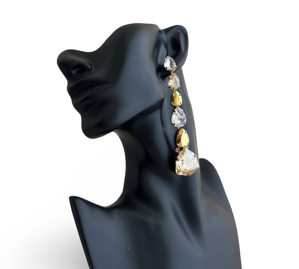 AURUM DYNASTY Étoile d'Or DROP EARRINGS