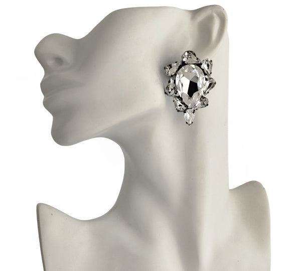 Dynasty Satine Crystal Studs