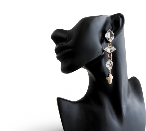 ROSE GOLD DROP EARRINGS - SS26OC