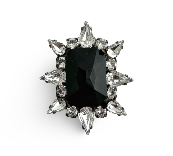 Dynasty Celeste Jet Crystal Ring