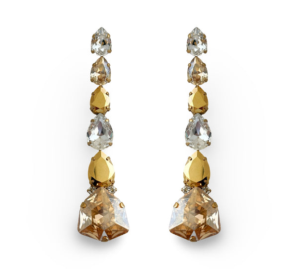 AURUM DYNASTY Étoile d'Or DROP EARRINGS