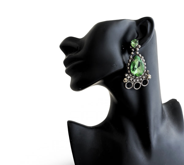 PERIDOT ARMOUR EARRINGS - SS26OC
