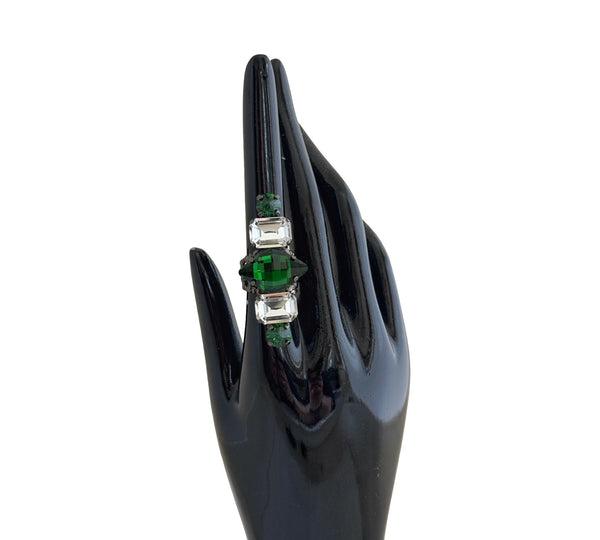 EMERALD CRYSTAL EYE RING - SS26OC