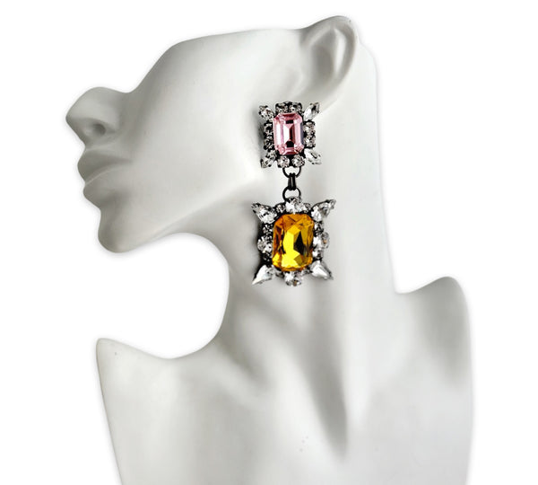 Dynasty Genevieve Pink Citrine Earrings