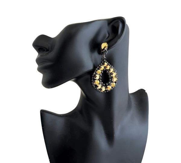 GOLD PEAR DROP EARRINGS - SS26OC