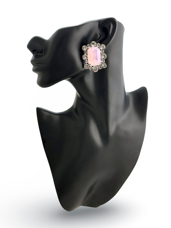 Dynasty Diana Rose Water Opal Studs