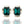 Load image into Gallery viewer, DYNASTY PANTHER EMERALD STUDS
