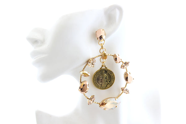 GYPSY GOLDEN COIN HOOPS