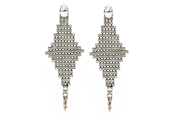 DYNASTY DIAMOND MESH EARRINGS