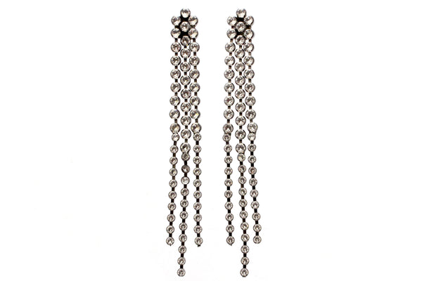 DYNASTY CRYSTAL TASSEL EARRINGS