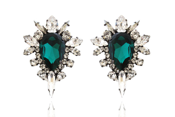 Dynasty Elizabeth Emerald Stud