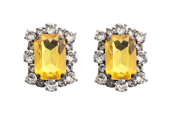 Dynasty Diana Citrine Studs