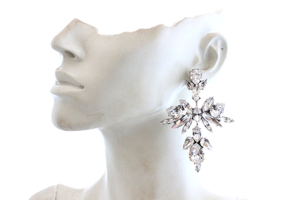 CRYSTAL ARCHANGEL CHANDELIER EARRINGS
