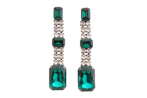 EMERALD DILLAMOND EARRINGS