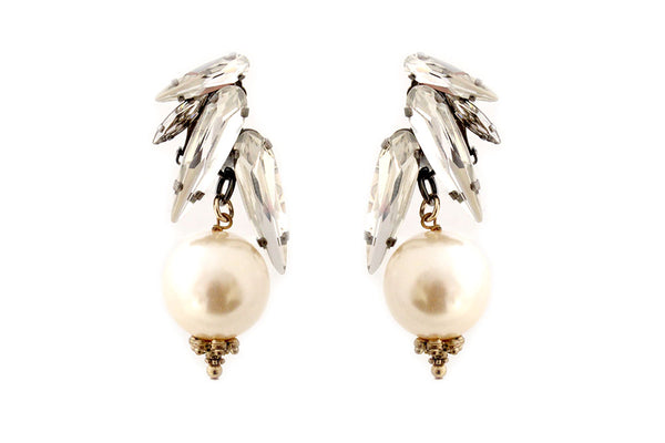 ICARUS WING PEARL DROP EARRINGS