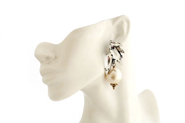 ICARUS WING PEARL DROP EARRINGS