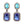 Load image into Gallery viewer, Dynasty Tiffany Sapphire Earrings
