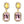 Load image into Gallery viewer, Dynasty Tiffany Citrine Pink Earrings
