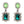 Load image into Gallery viewer, Dynasty Angelina Emerald Peridot Earrings
