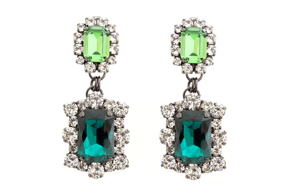 Dynasty Angelina Emerald Peridot Earrings