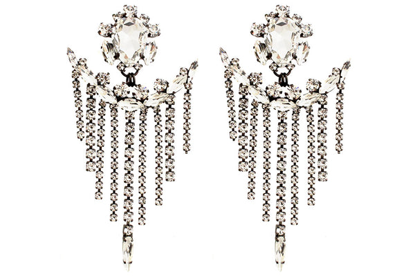 Dynasty Bianca Crystal Waterfall Earrings