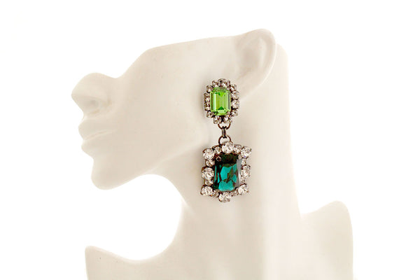 Dynasty Angelina Emerald Peridot Earrings